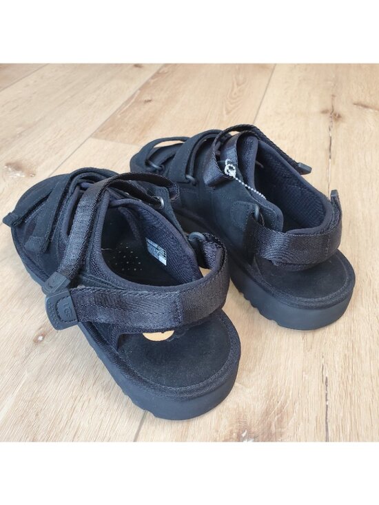 UGG Mens Size 12 GOLDENCOAST Strap Sandals Black Suede Adjustable Sport Open Toe main image 14